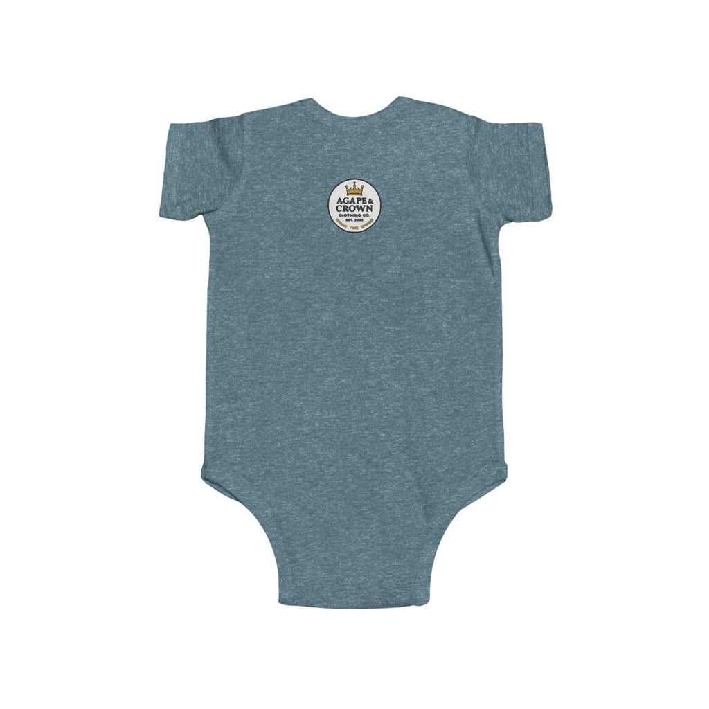 Baby Bodysuit - Crowned Cross Emblem | Infant Fine Jersey Onesie