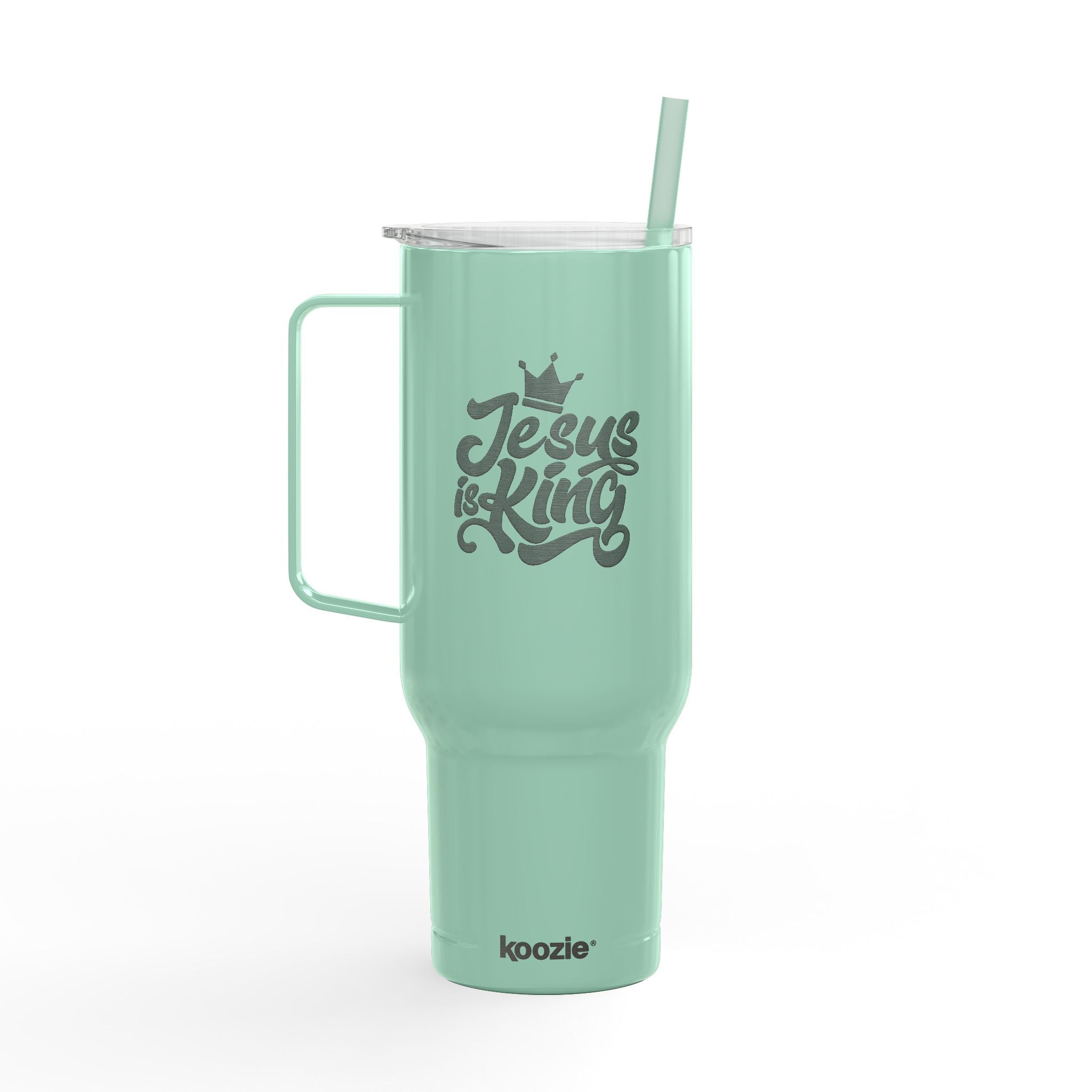 40oz Insulated "Jesus is King" Tumbler with Lid l