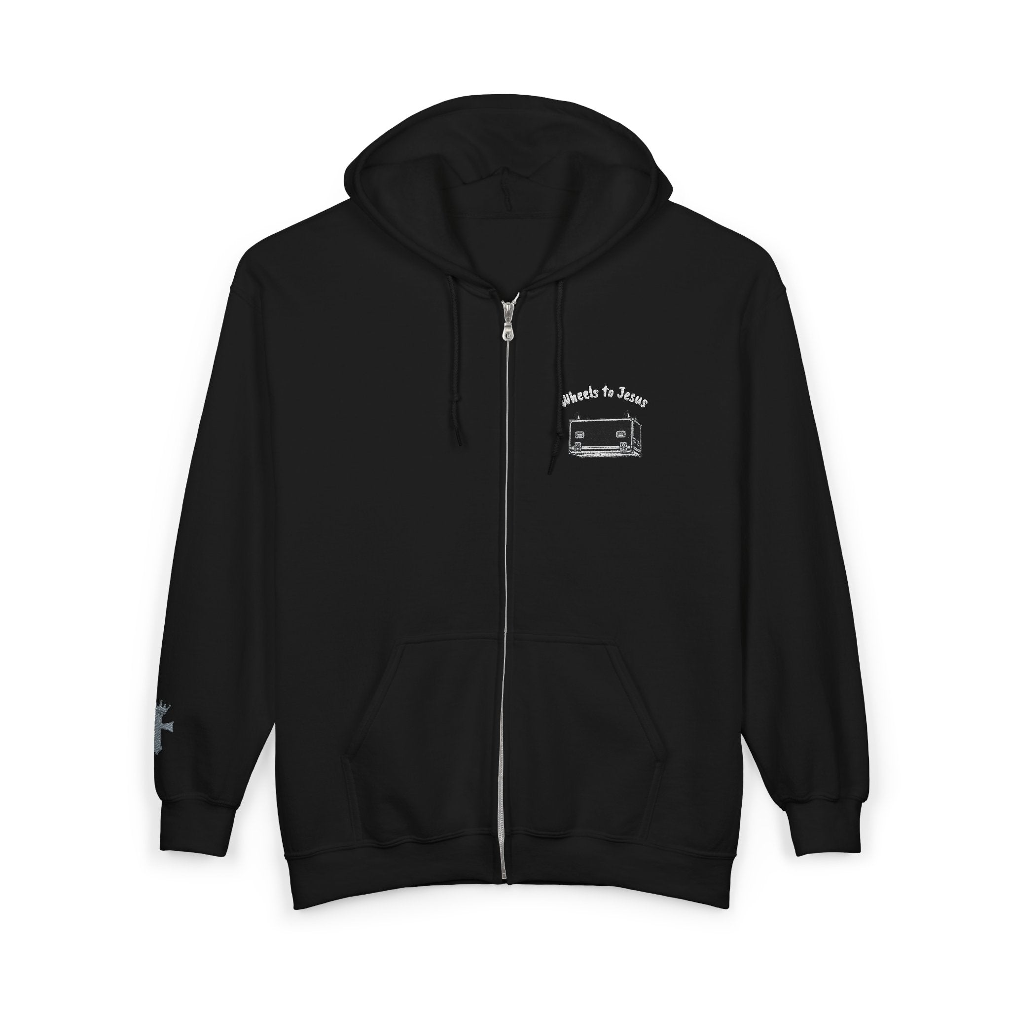 Road Case "Wheels to Jesus" Full Zip hoodie