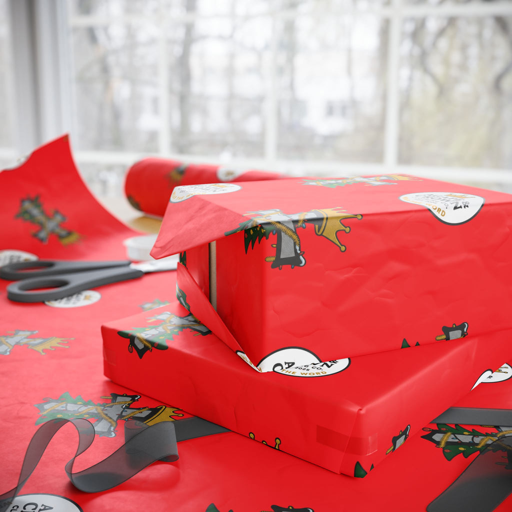 Crowned Cross  Holiday Gift Wrap