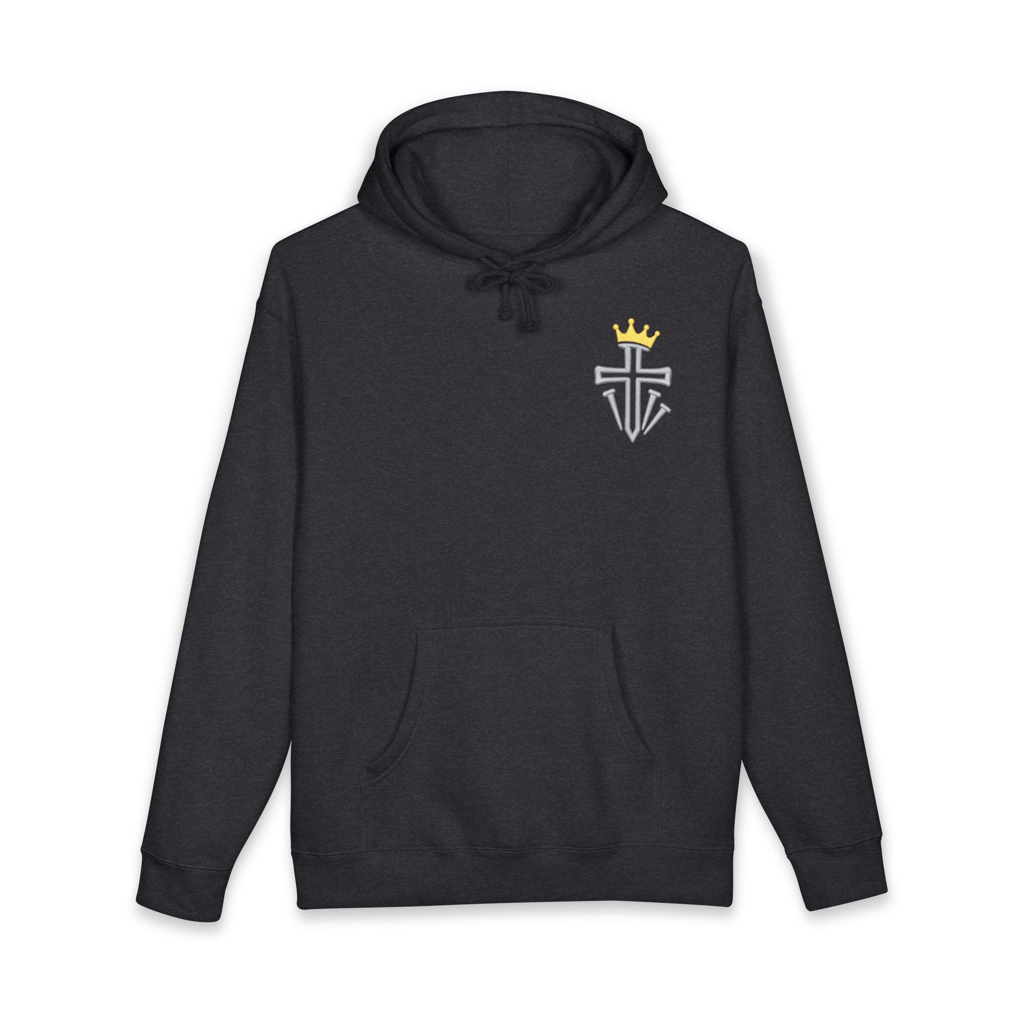 Jesus Is King Hoodie – Christian Faith Pullover with Crown Script