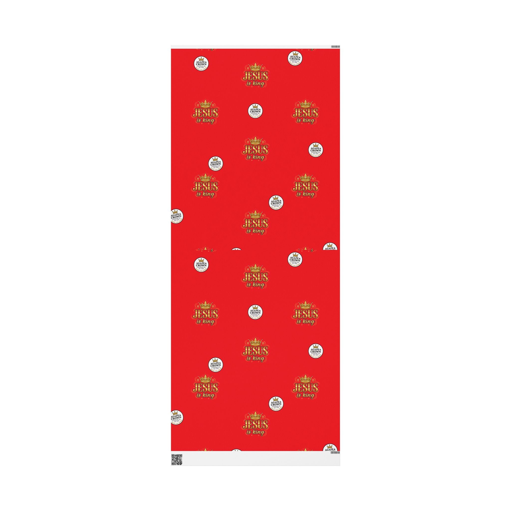 Christmas religious holiday wrap Jesus Is King