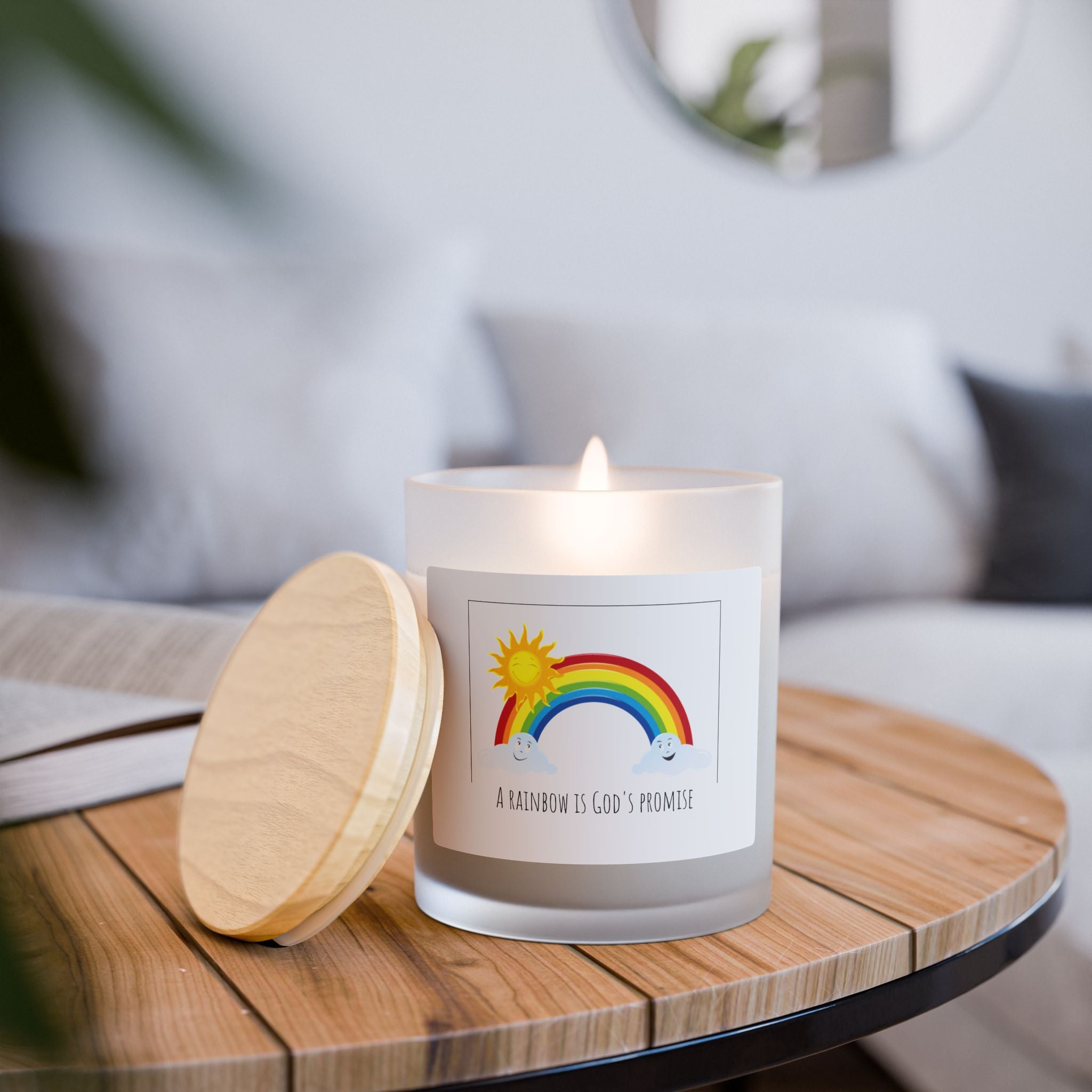 Rainbow Promise Candle - 11oz Aromatherapy Glass Candle
