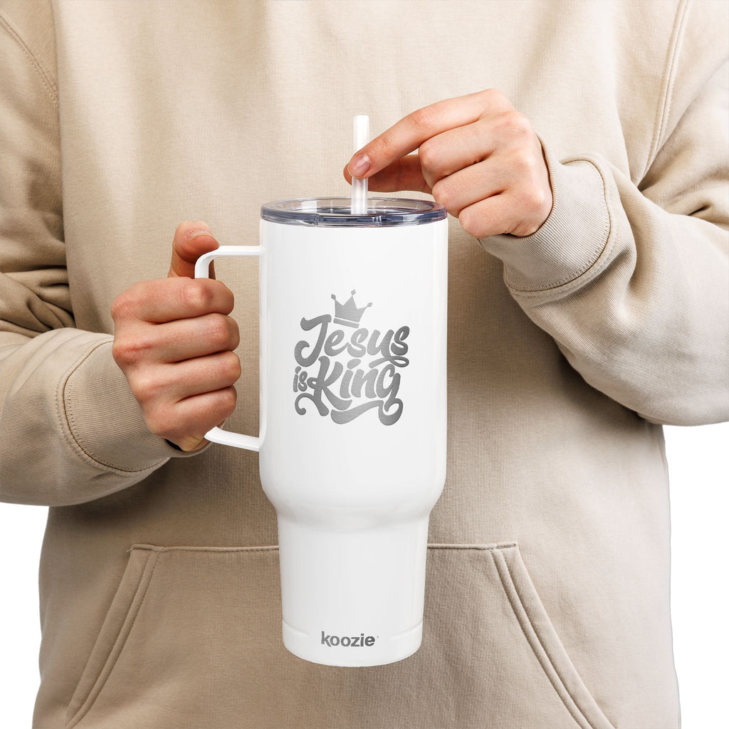 40oz Insulated "Jesus is King" Tumbler with Lid l