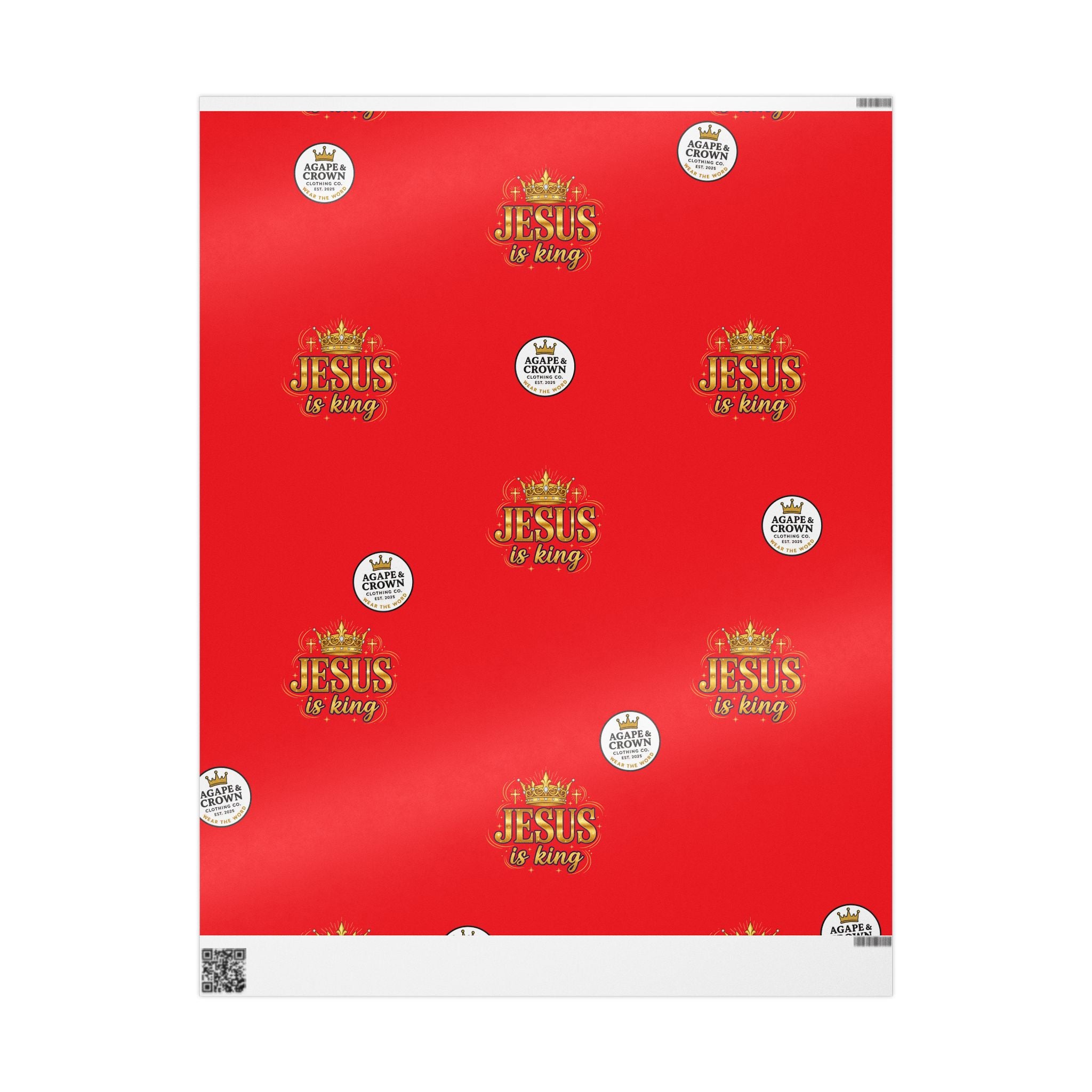 Christmas religious holiday wrap Jesus Is King