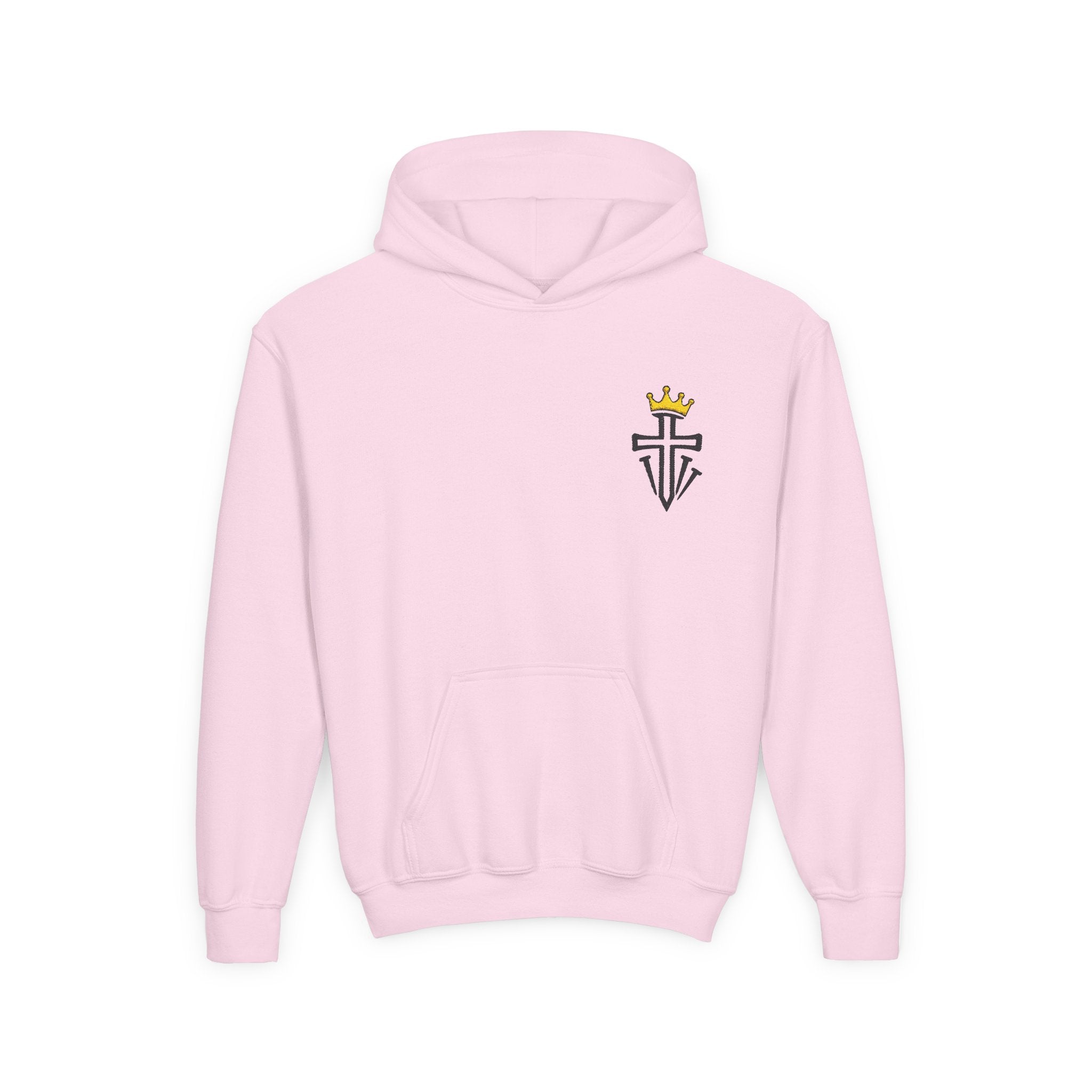 Cross and Crown Youth Hoodie — Christian Youth Sweatshirt
