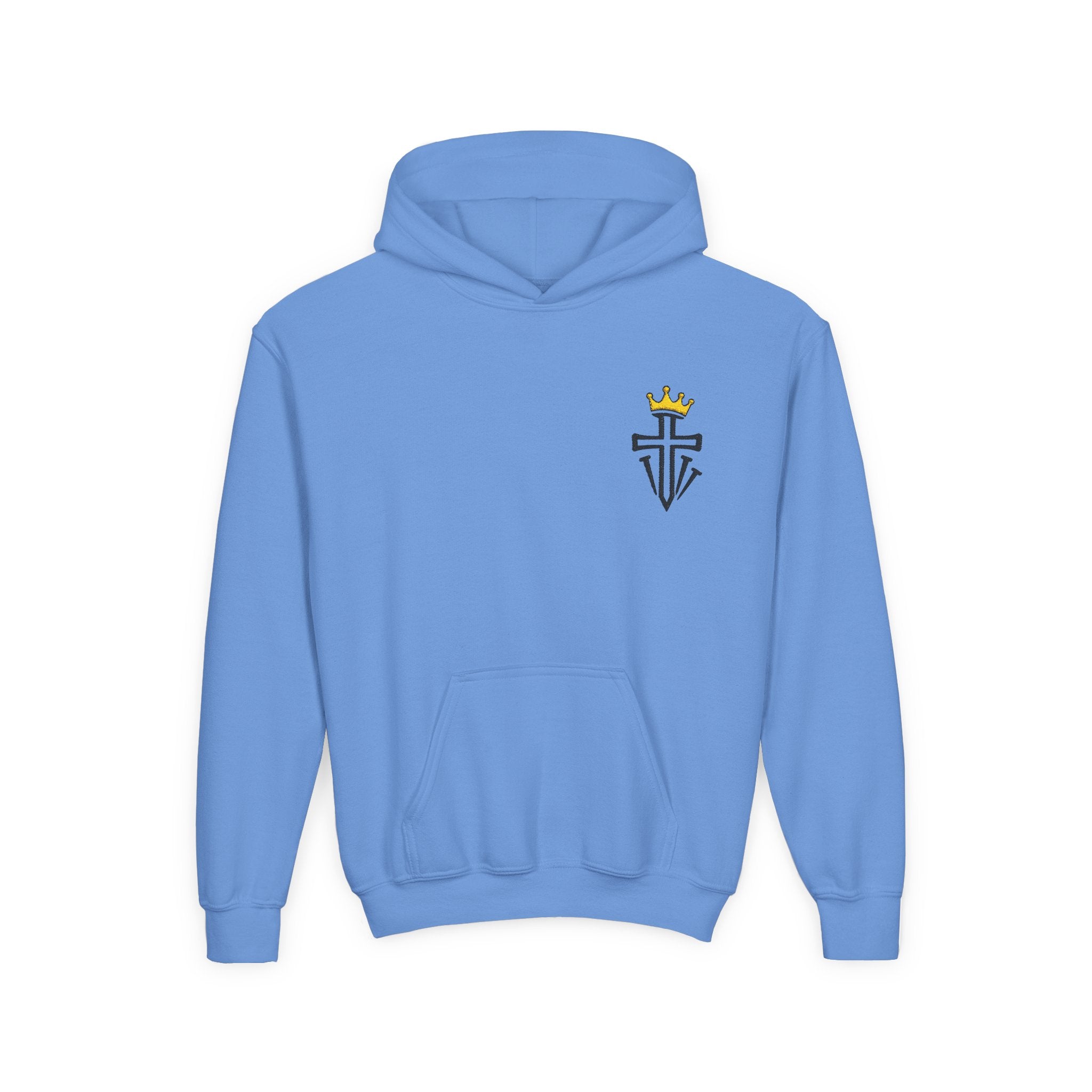 Cross and Crown Youth Hoodie — Christian Youth Sweatshirt