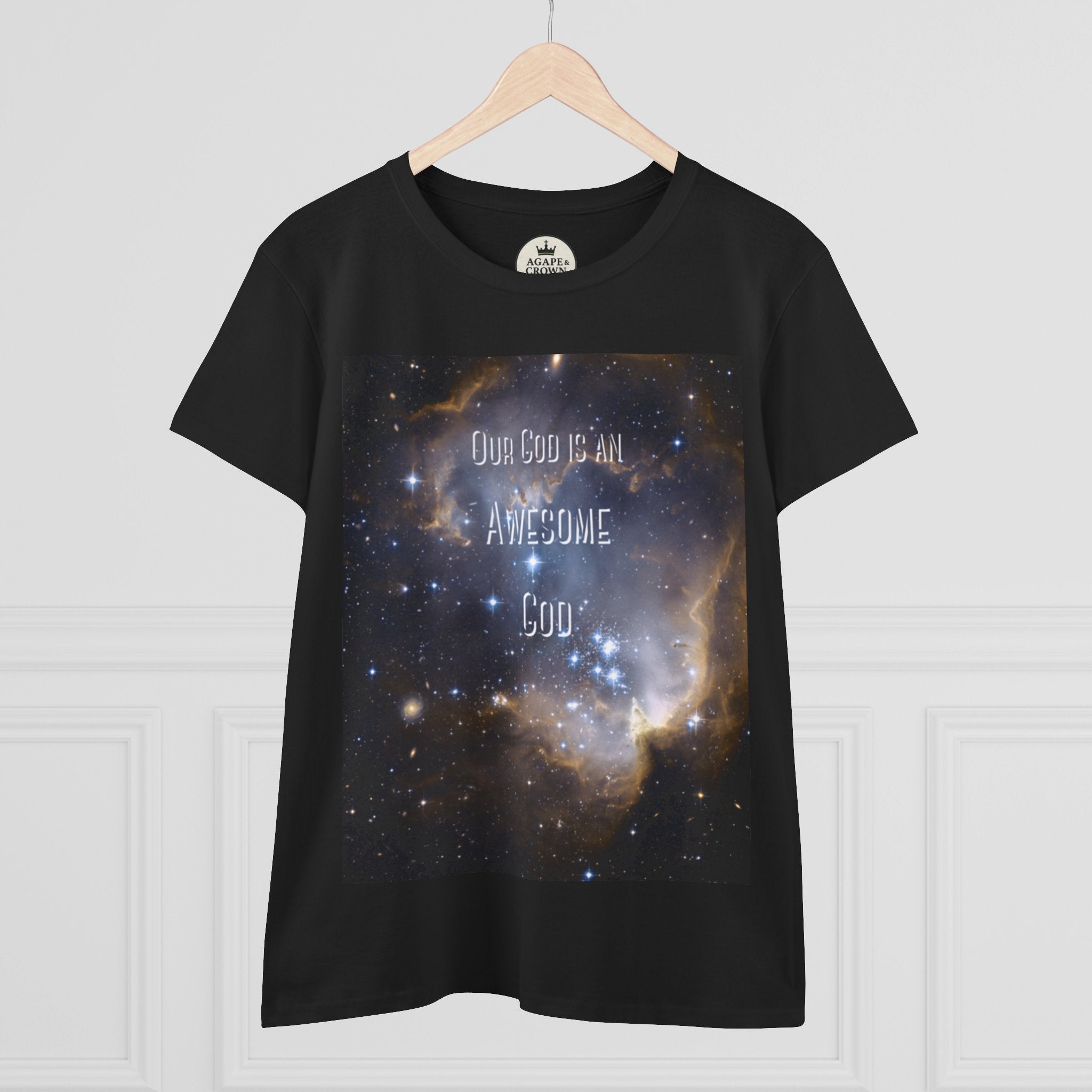 Awesome God Women's Midweight Cotton T-Shirt