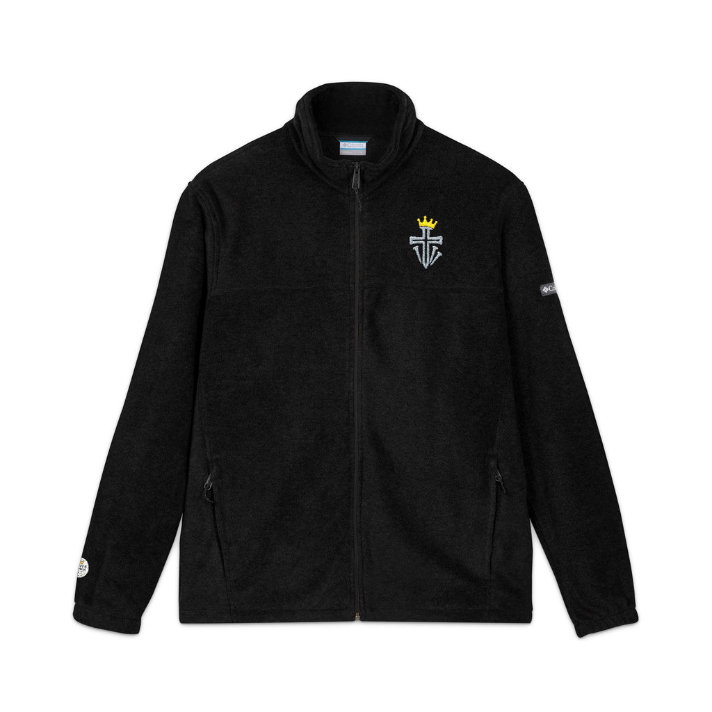 Custom Embroidered Cross and Crown Fleece Jacket