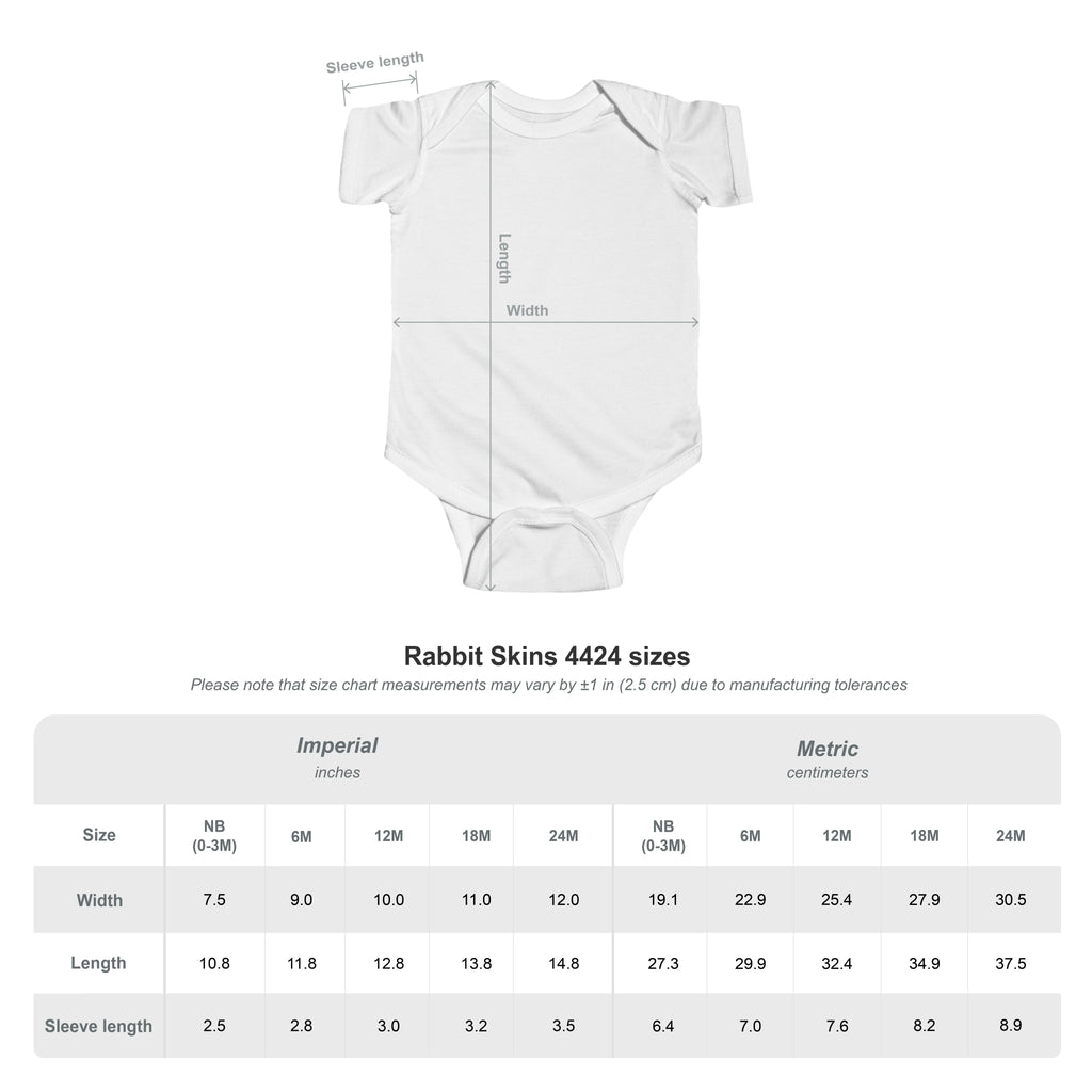 Baby Bodysuit - Crowned Cross Emblem | Infant Fine Jersey Onesie
