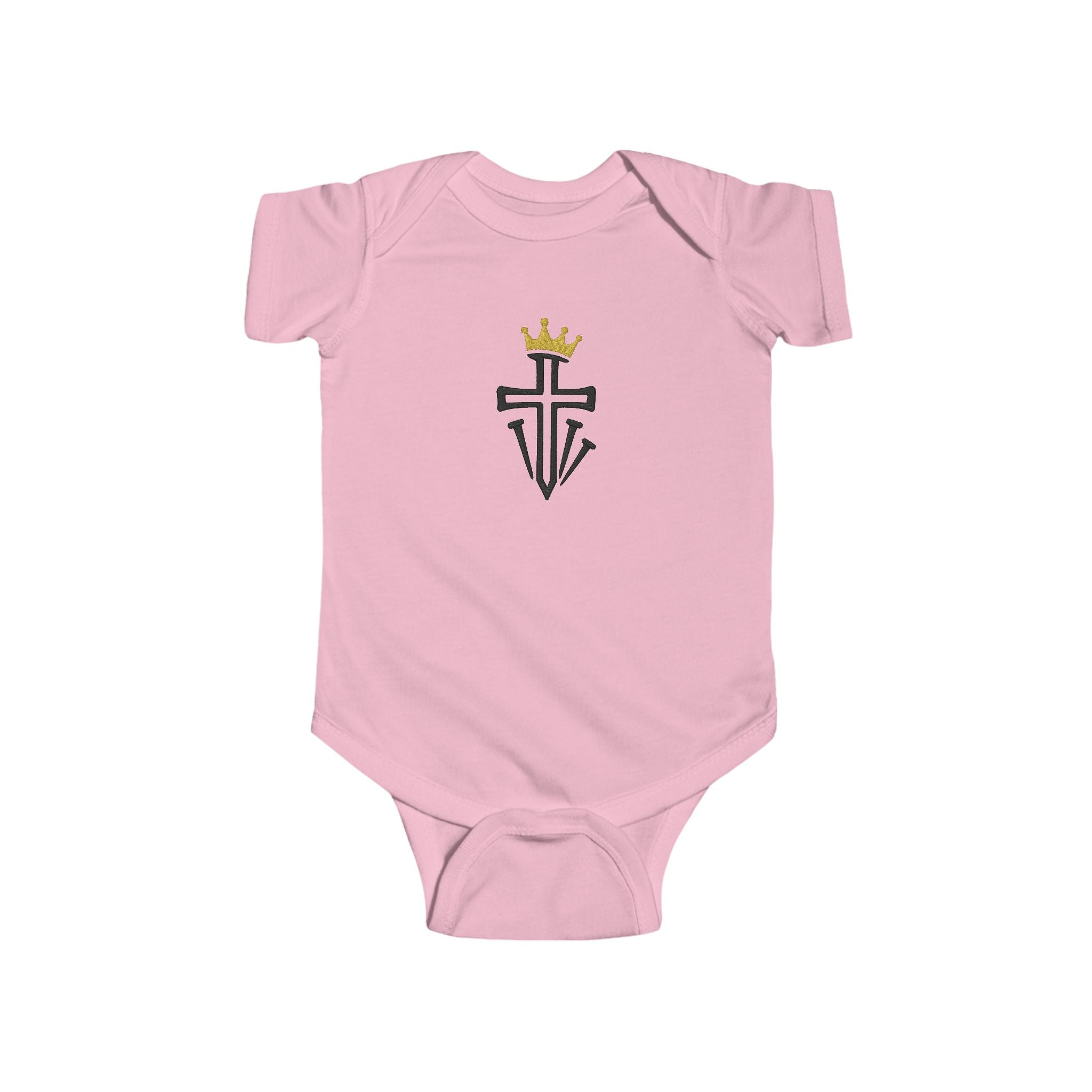 Baby Bodysuit - Crowned Cross Emblem | Infant Fine Jersey Onesie