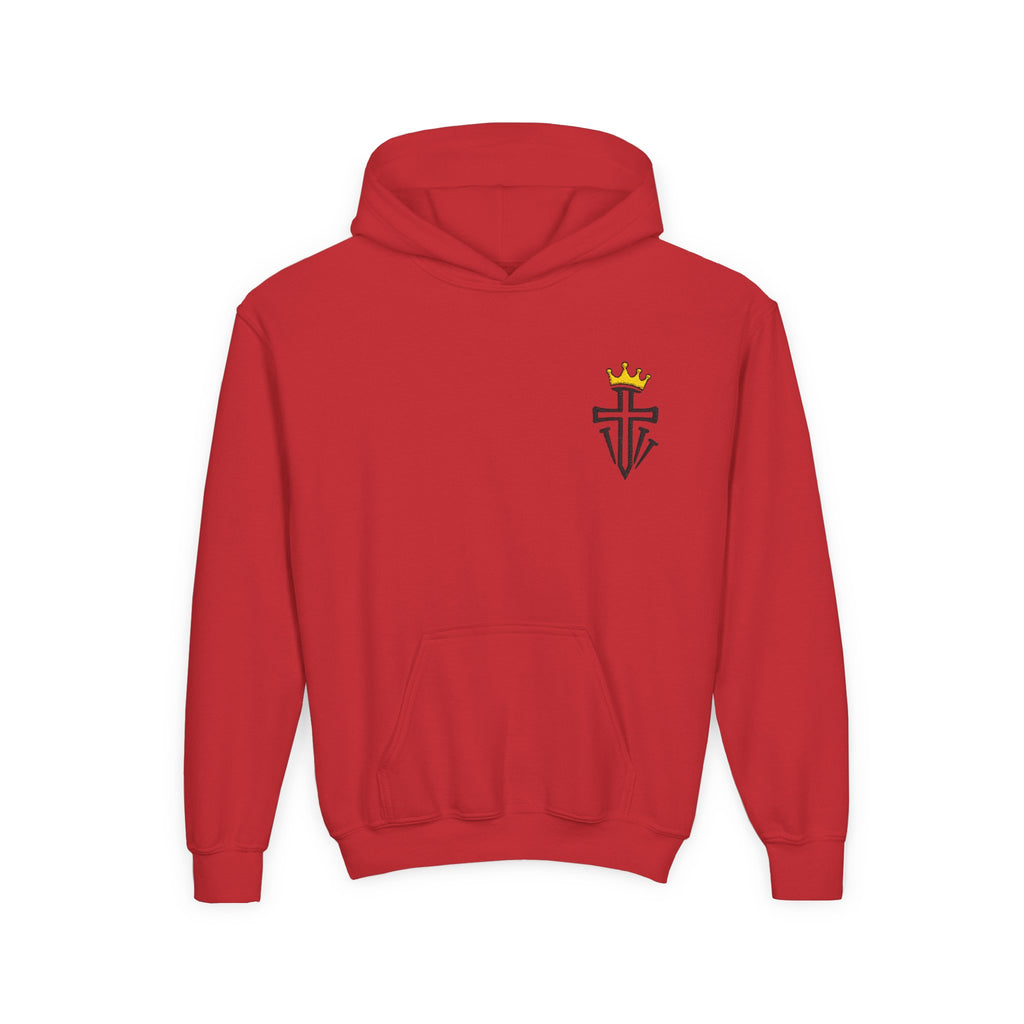 Cross and Crown Youth Hoodie — Christian Youth Sweatshirt