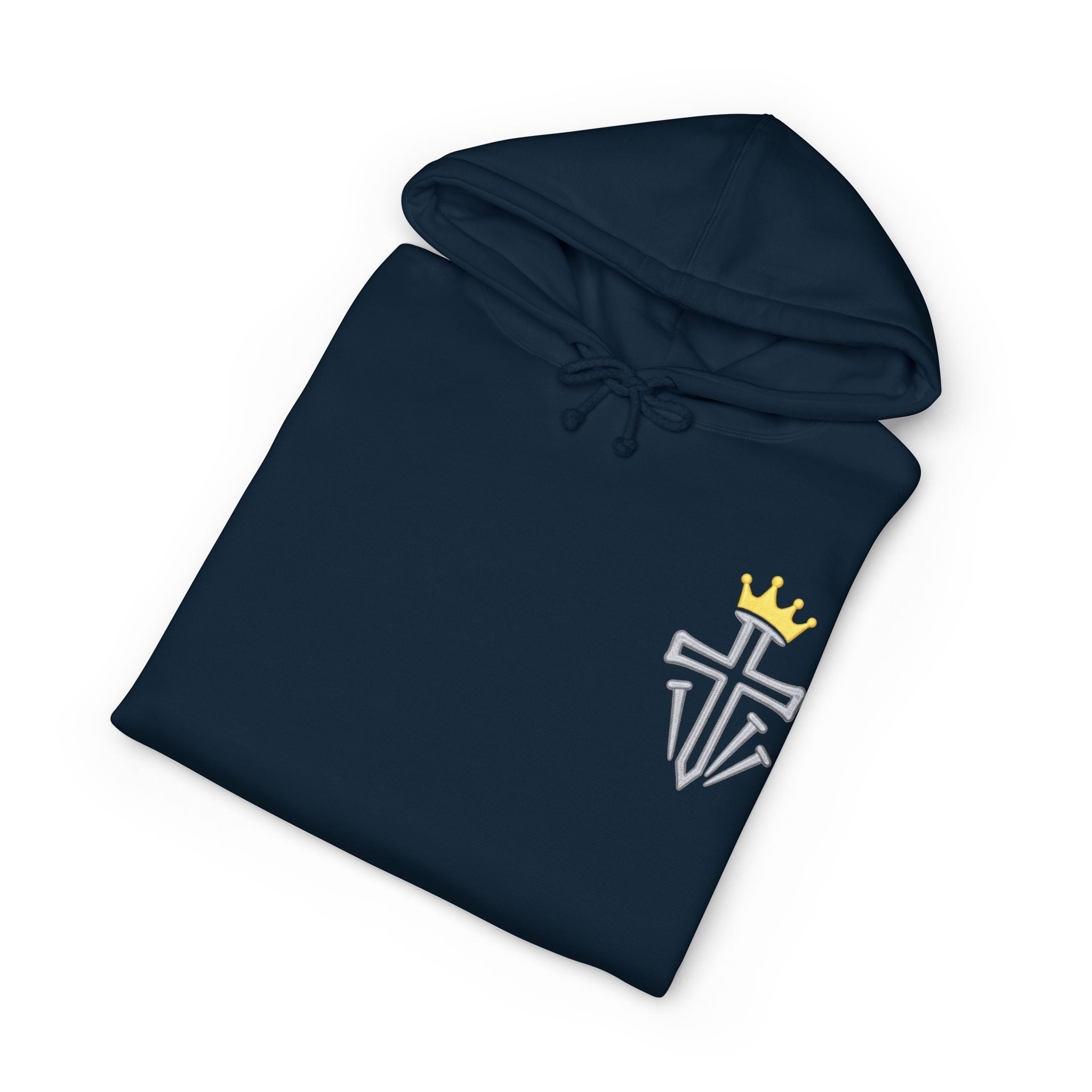 Jesus Is King Hoodie – Christian Faith Pullover with Crown Script
