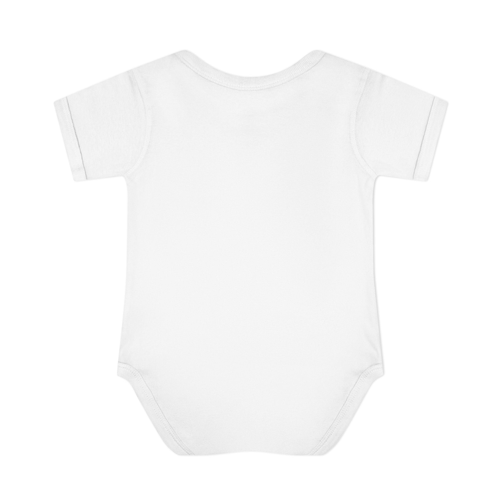 Faith Cross Infant Bodysuit — Baby Onesie with Vertical "faith" Script