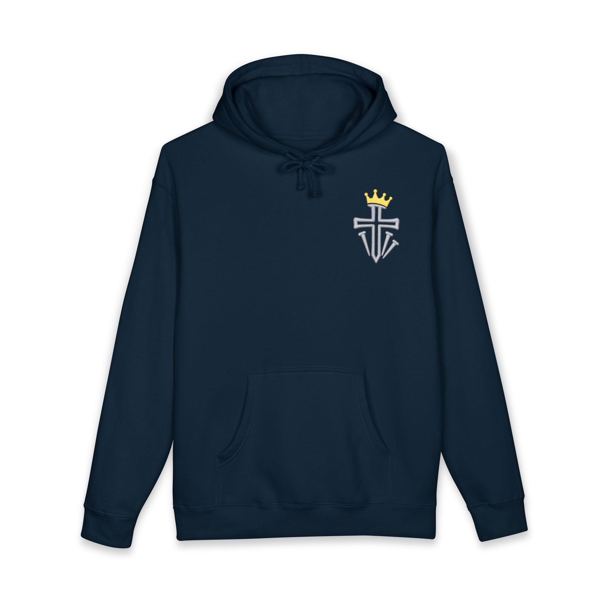 Jesus Is King Hoodie – Christian Faith Pullover with Crown Script