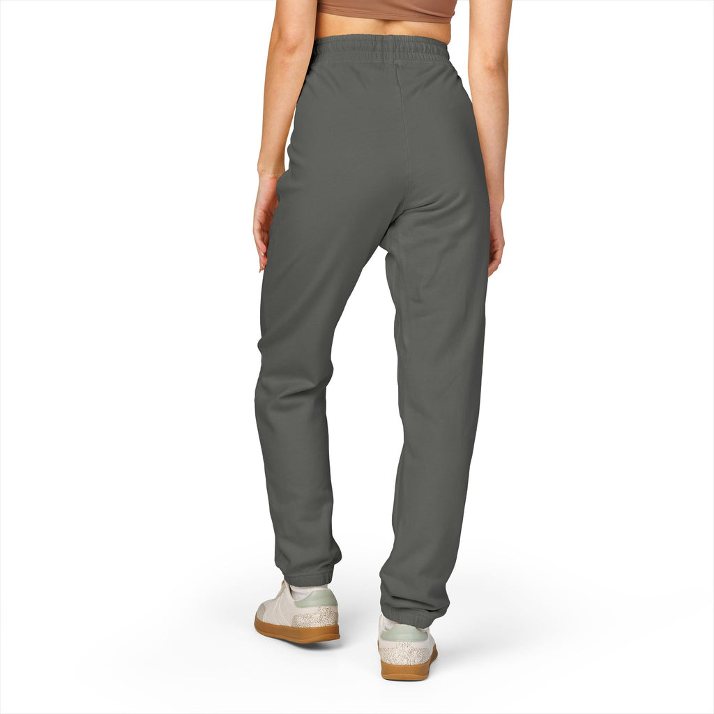 Garment-Dyed Fleece Sweatpants with Faith Design
