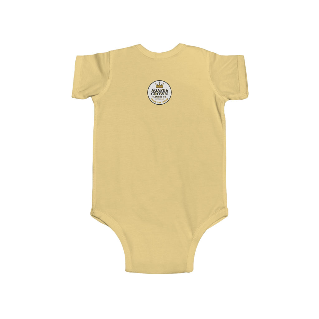 Baby Bodysuit - Crowned Cross Emblem | Infant Fine Jersey Onesie