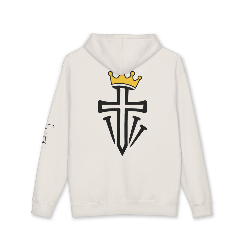 Crowned Cross Hoodie — Christian Faith Graphic Hooded Sweatshirt