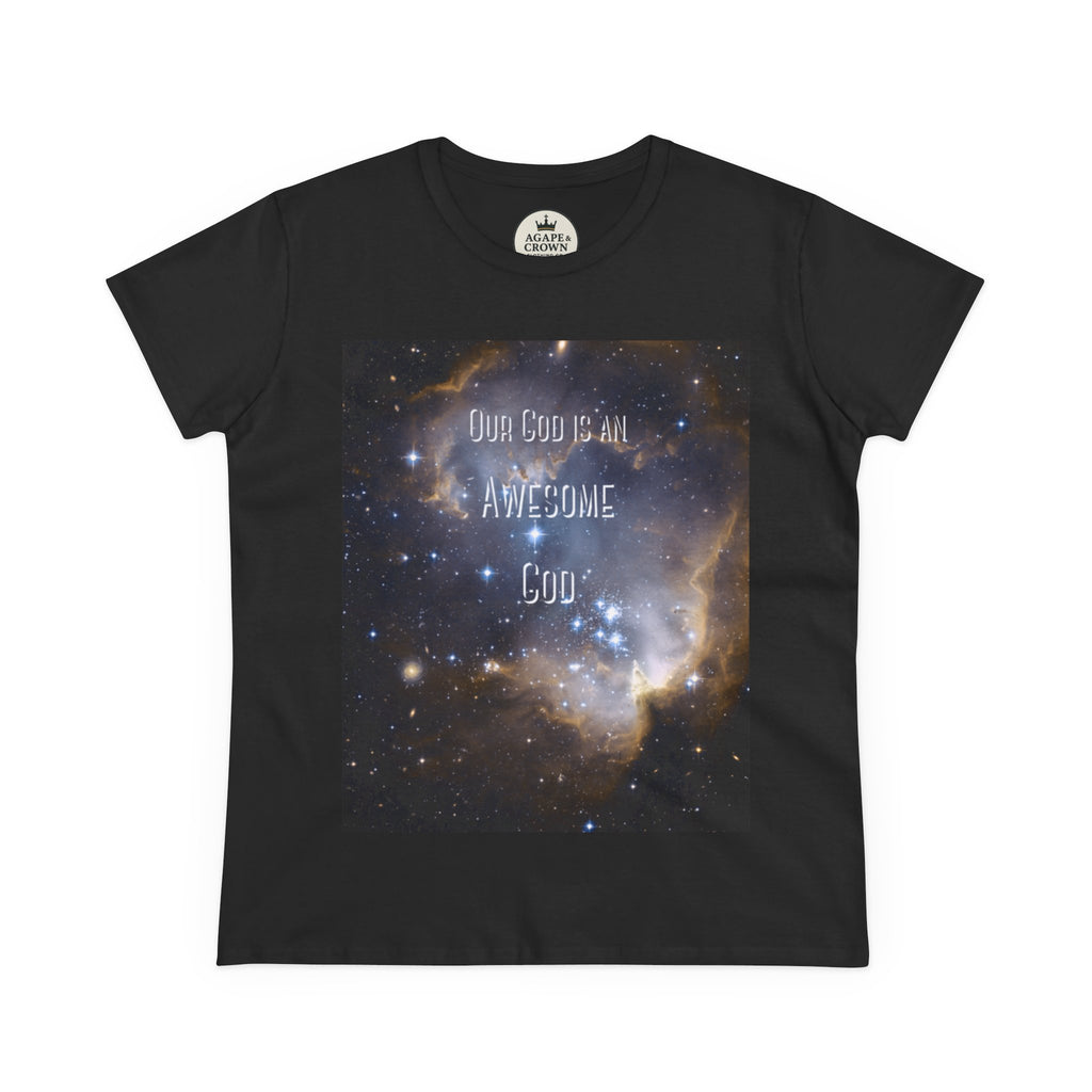 Awesome God Women's Midweight Cotton T-Shirt