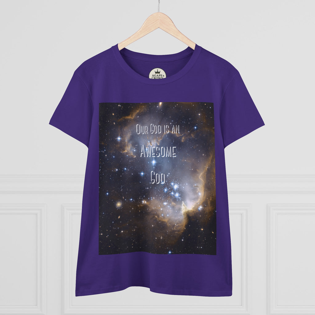 Awesome God Women's Midweight Cotton T-Shirt