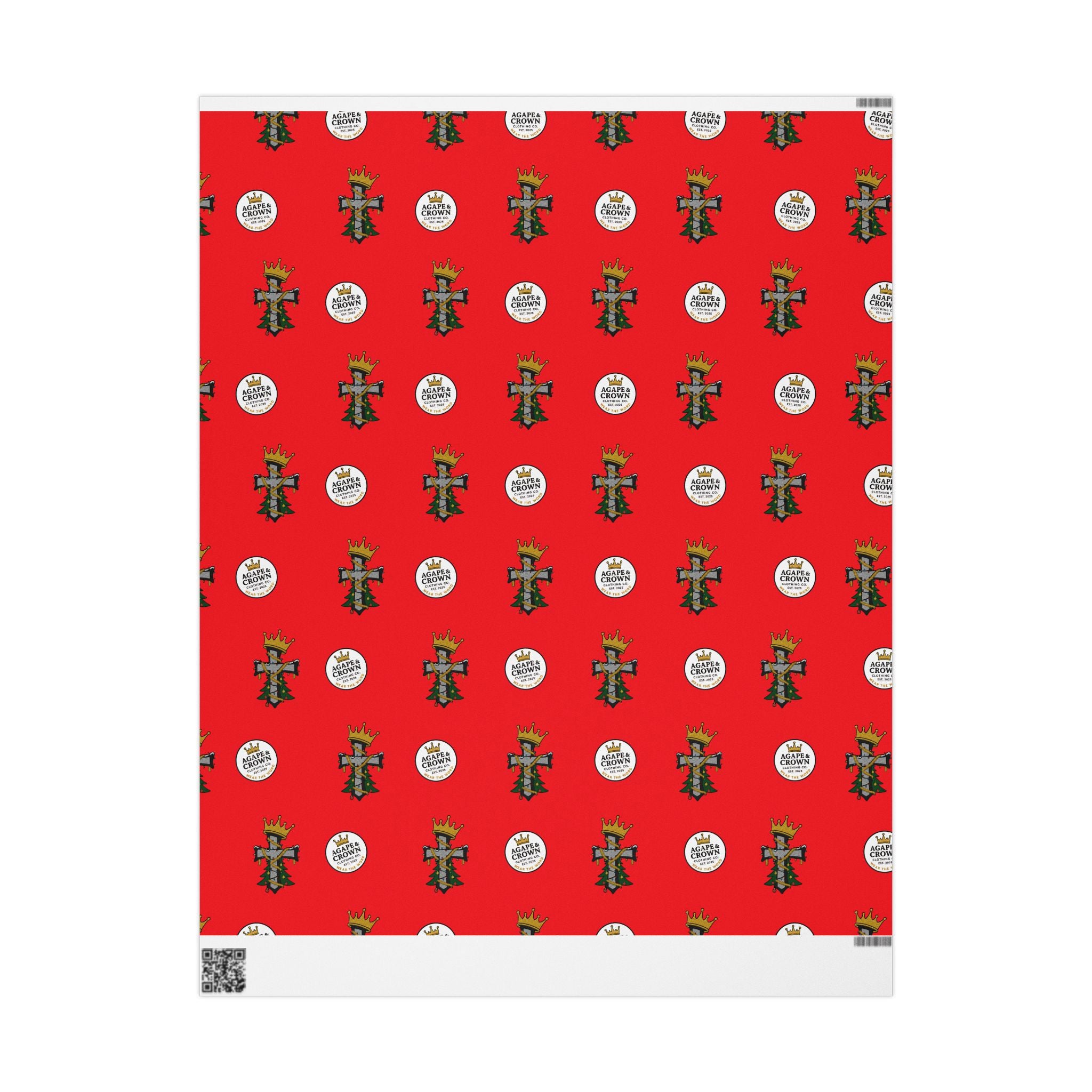 Crowned Cross  Holiday Gift Wrap