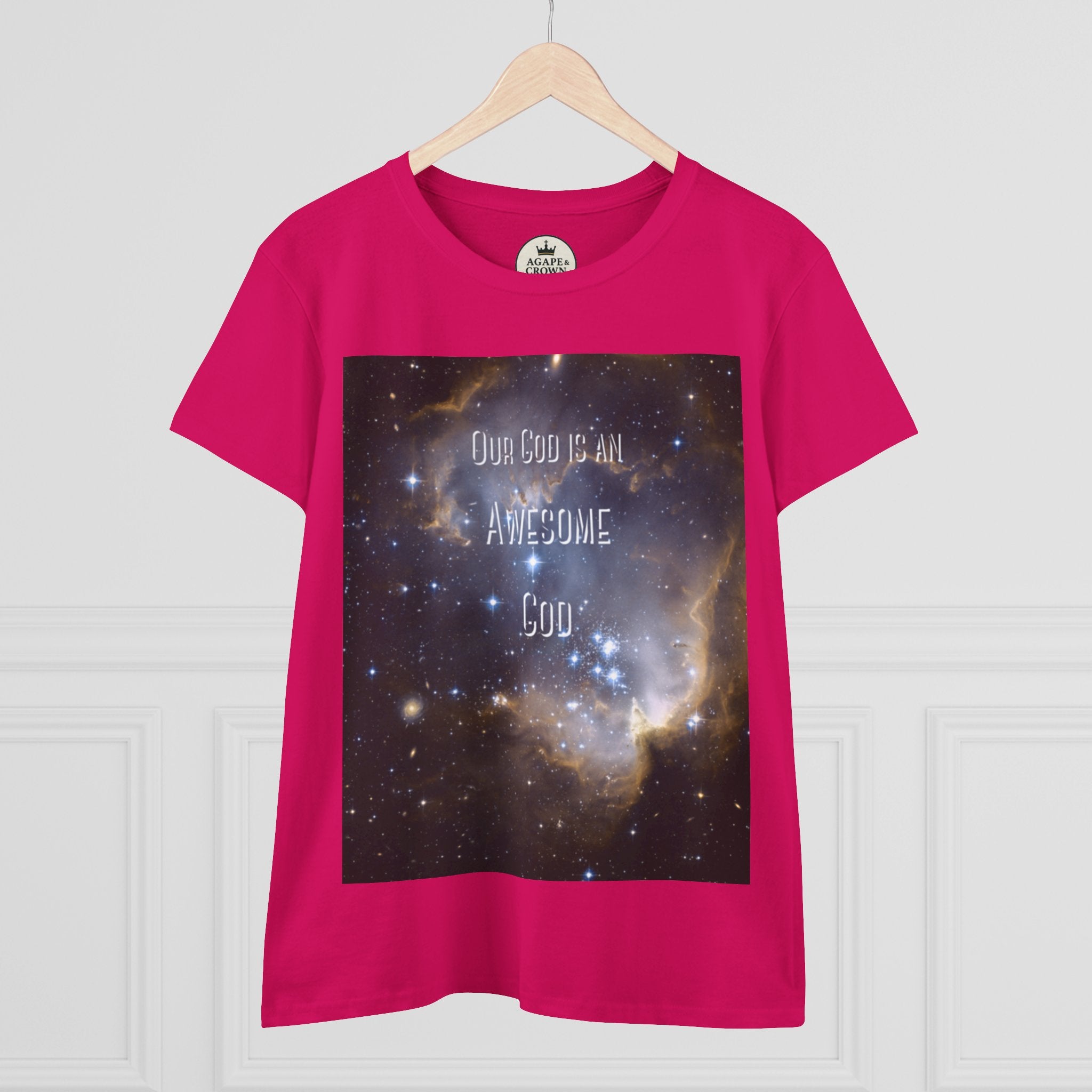 Awesome God Women's Midweight Cotton T-Shirt