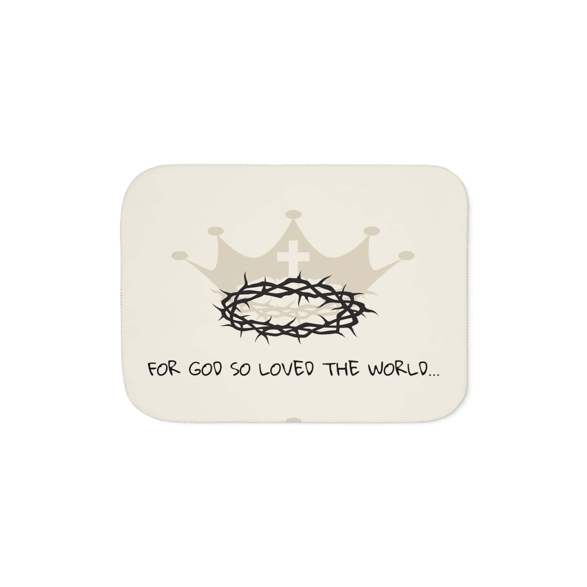 Cozy Sherpa Blanket with Inspirational Design